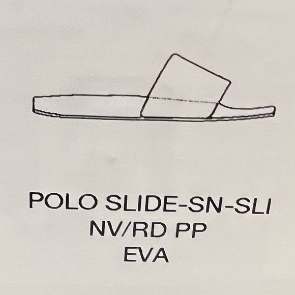 New Polo Ralph Lauren Signature Pony Slide Sandals Navy Men’s 8 9 10 11 12 13 - Picture 11 of 12
